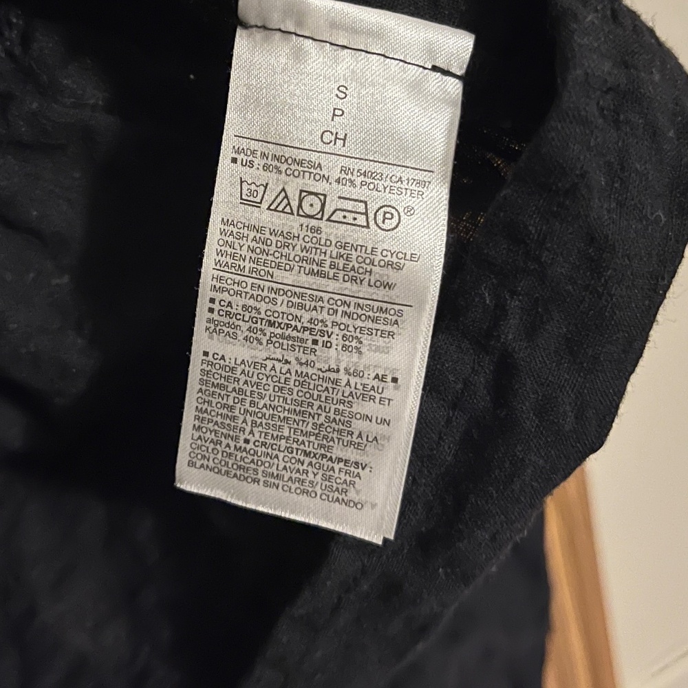 Old Navy Women Black 3-Tiered Top w/ Long Balloon Sleeves in Textured Fabric S - Picture 5 of 5